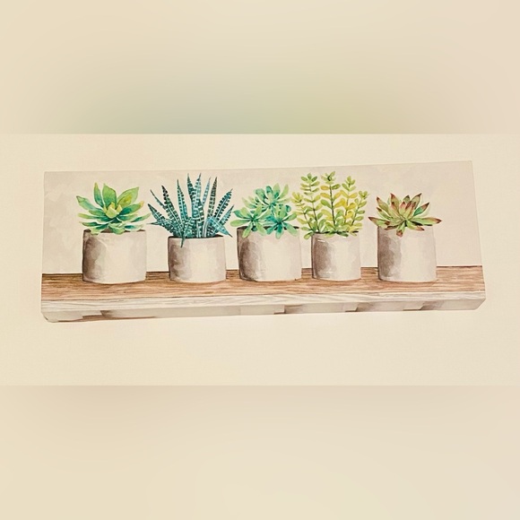 Canvas Wall Art “Succulent Pots” by Cindy Jacobs - Picture 5 of 14